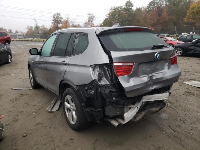 5UXWX5C57BL703332 - 2011 BMW X3 XDRIVE2 GRAY photo 3