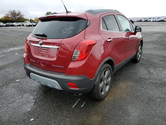 KL4CJBSB9DB075126 - 2013 BUICK ENCORE CON RED photo 4