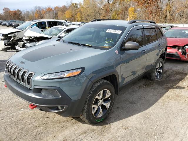 1C4PJMBS6FW623937 - 2015 JEEP CHEROKEE T GRAY photo 2