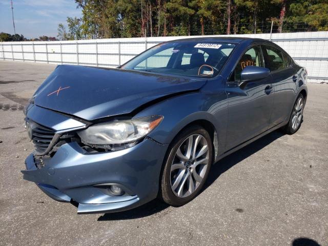 JM1GJ1W65E1120701 - 2014 MAZDA 6 GRAND TO BLUE photo 2