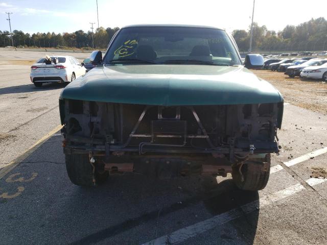 2GCEK19T5Y1261627 - 2000 CHEVROLET silverado GREEN photo 9