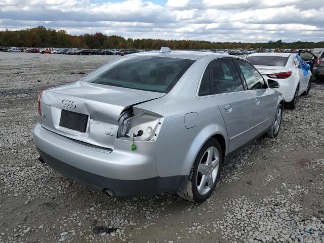 WAUJT68E44A112506 - 2004 AUDI A4 3.0 SILVER photo 4