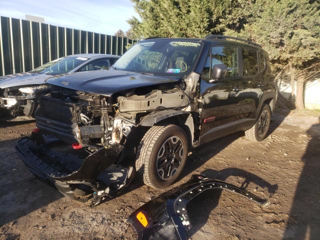 ZACCJBCT5GPD75057 - 2016 JEEP RENEGADE T BLACK photo 2