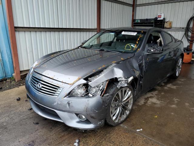 JN1CV6EL8DM982088 - 2013 INFINITI G37 GRAY photo 2