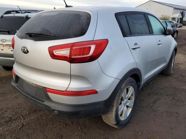 KNDPB3A28D7379417 - 2013 KIA SPORTAGE B SILVER photo 4