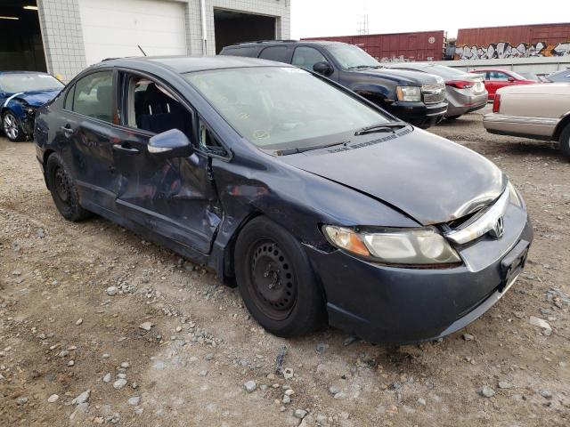 JHMFA36297S014736 - 2007 HONDA CIVIC HYBR BLUE photo 1