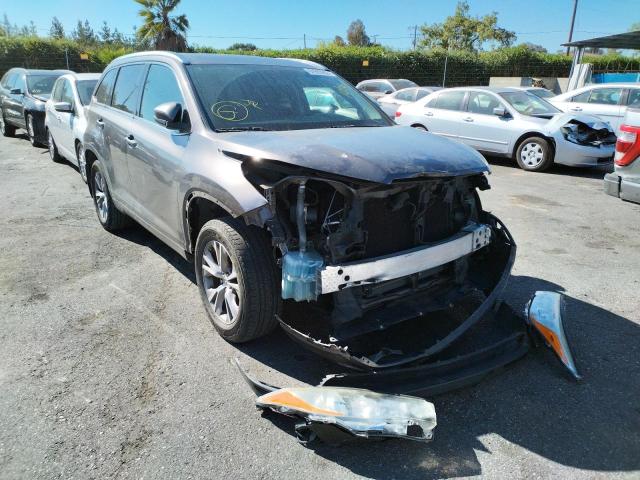 5TDJKRFH4ES059251 - 2014 TOYOTA HIGHLANDER GRAY photo 1