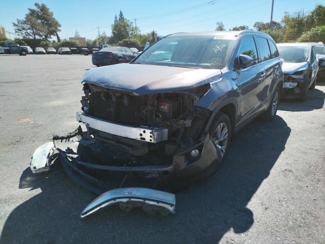 5TDJKRFH4ES059251 - 2014 TOYOTA HIGHLANDER GRAY photo 2