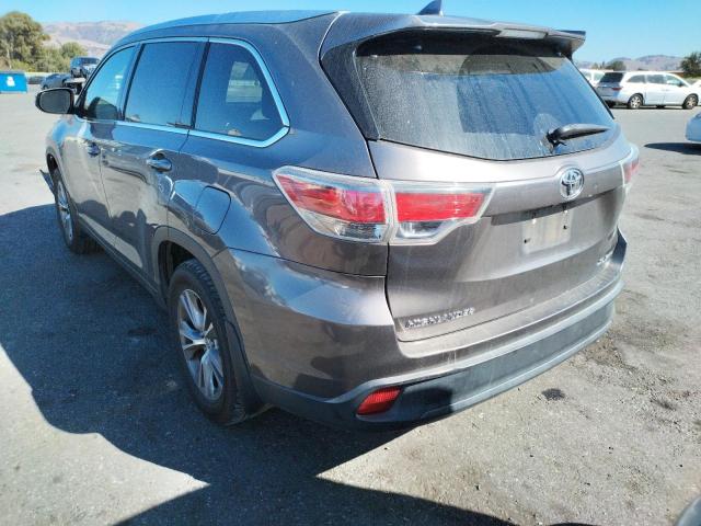 5TDJKRFH4ES059251 - 2014 TOYOTA HIGHLANDER GRAY photo 3