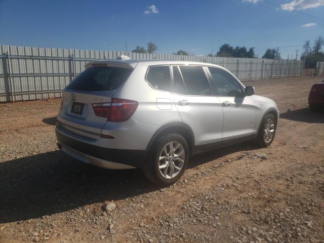 5UXWX9C53D0A31428 - 2013 BMW X3 XDRIVE2 SILVER photo 4