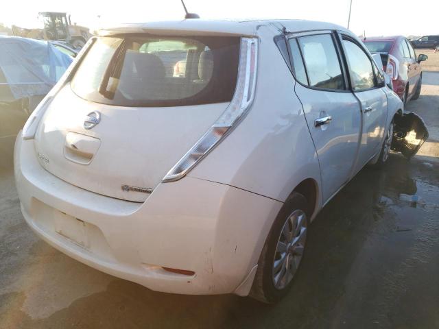 1N4AZ0CP9FC322961 - 2015 NISSAN LEAF S WHITE photo 4