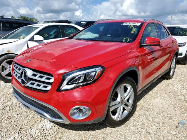 WDCTG4EB1KJ579307 - 2019 MERCEDES-BENZ GLA 250 RED photo 2