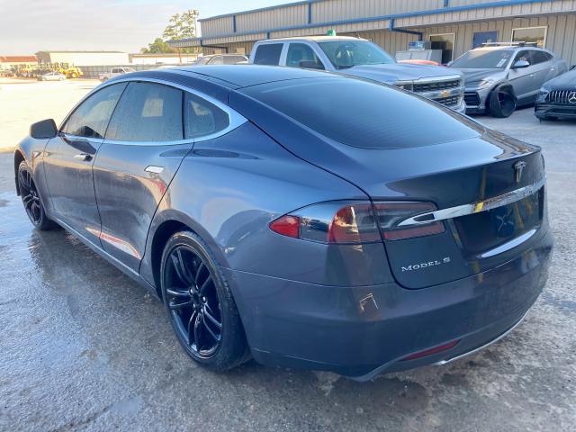 5YJSA1S18EFP65094 - 2014 TESLA MODEL S Մոխրագույն լուսանկար 3