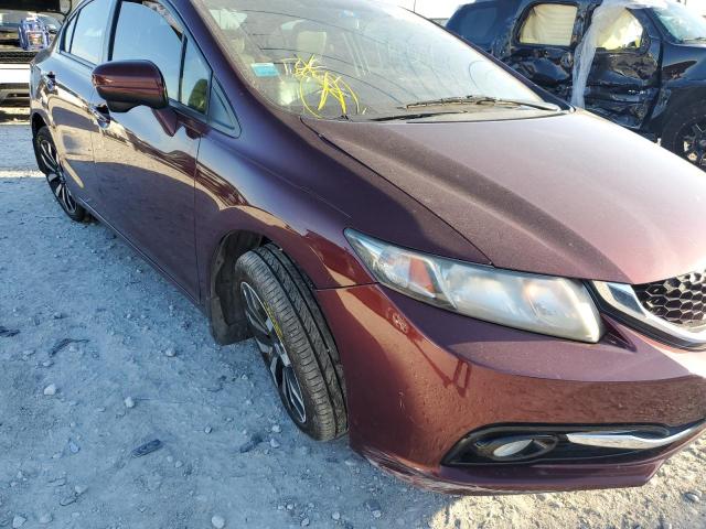 2HGFB2F92FH513603 - 2015 HONDA CIVIC EXL Bordo foto 9