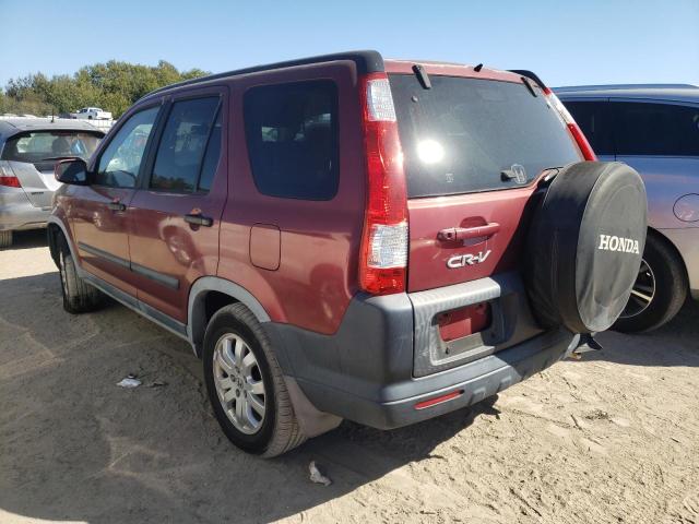 JHLRD68896C027863 - 2006 HONDA CR-V MAROON photo 3