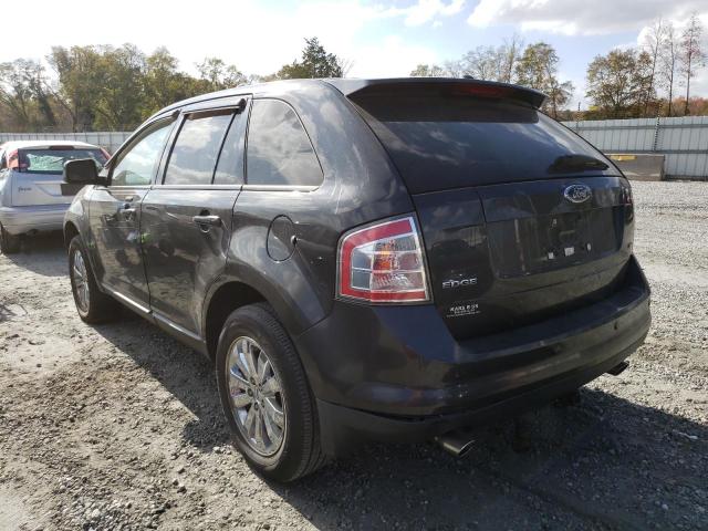 2FMDK39C57BB12131 - 2007 FORD EDGE SEL P BLACK photo 3