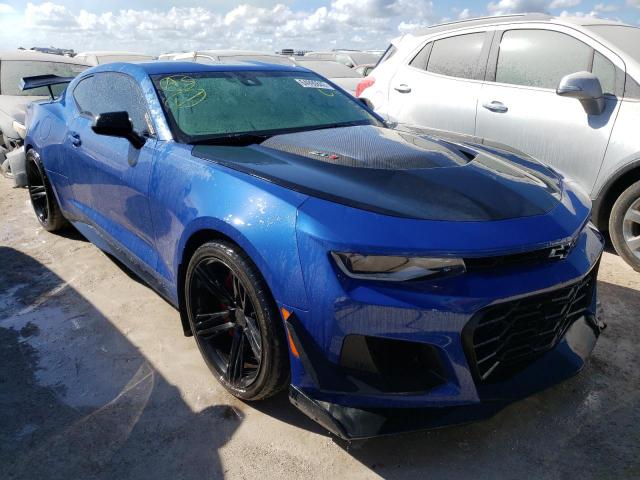 1G1FJ1R60K0117805 - 2019 CHEVROLET CAMARO ZL1 蓝色 照片 1