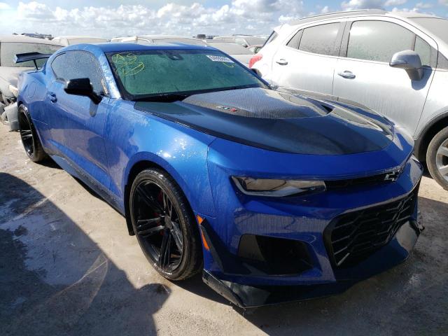 1G1FJ1R60K0117805 - 2019 CHEVROLET CAMARO ZL1 BLUE photo 1