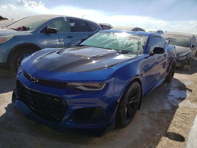 1G1FJ1R60K0117805 - 2019 CHEVROLET CAMARO ZL1 蓝色 照片 2