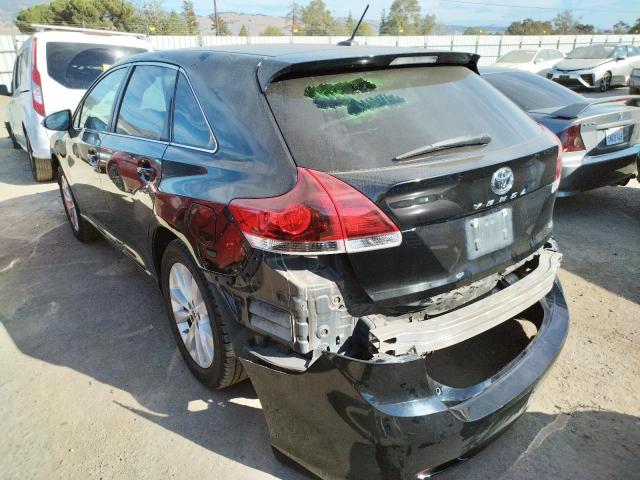 4T3ZA3BB9DU066410 - 2013 TOYOTA VENZA LE BLACK photo 3