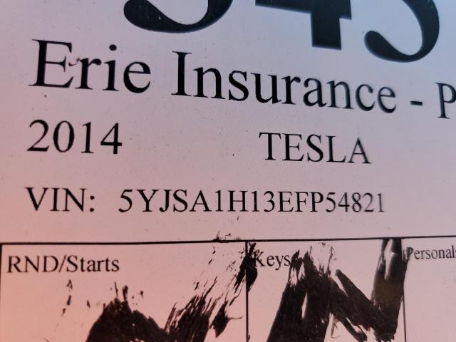 5YJSA1H13EFP54821 - 2014 TESLA MODEL S Grafit foto 10