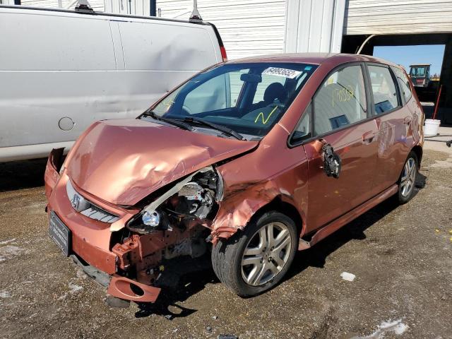 JHMGD38667S061282 - 2007 HONDA FIT S ნარინჯისფერი ფოტო 2