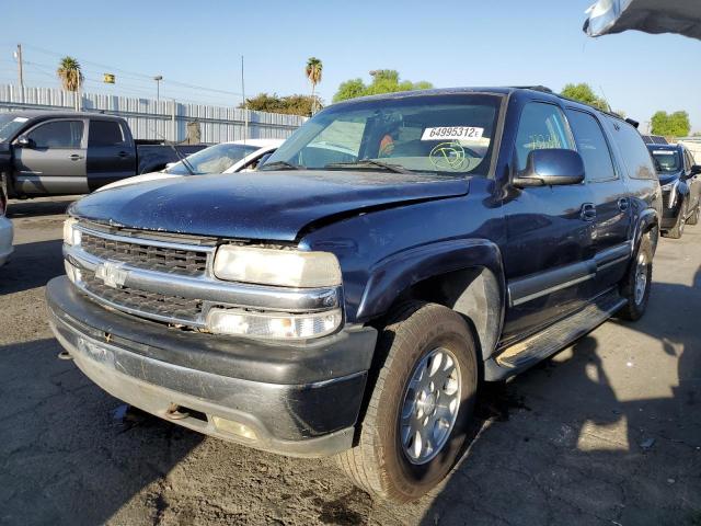 3GNFK16T91G208457 - 2001 CHEVROLET SUBURBAN K BLUE photo 2