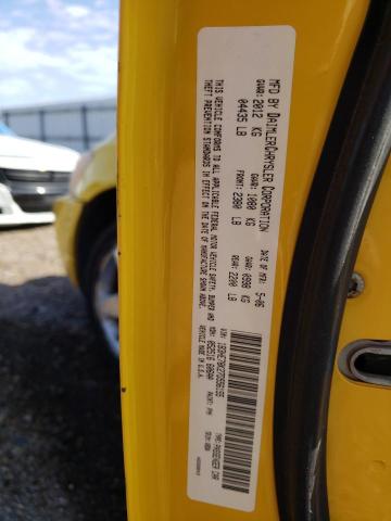 1B3HE78K27D556155 - 2007 DODGE CALIBER R/ YELLOW photo 10