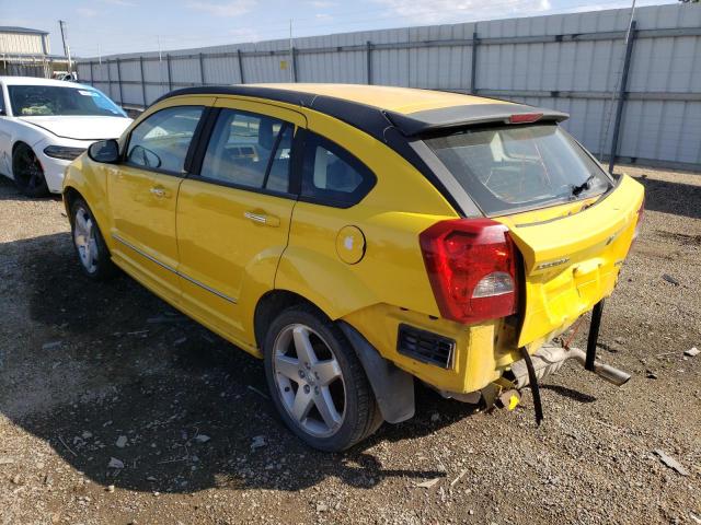 1B3HE78K27D556155 - 2007 DODGE CALIBER R/ YELLOW photo 3