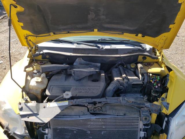 1B3HE78K27D556155 - 2007 DODGE CALIBER R/ YELLOW photo 7