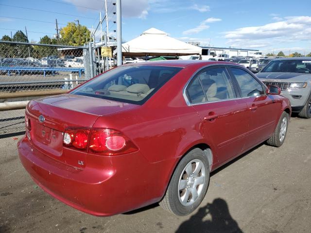 KNAGE123375151132 - 2007 KIA OPTIMA MAROON photo 4