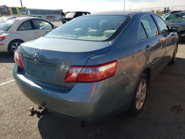 4T1BE46K37U660350 - 2007 TOYOTA CAMRY CE TEAL photo 4