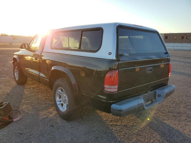 1D7FL16K34S563852 - 2004 DODGE DAKOTA SXT BLACK photo 3