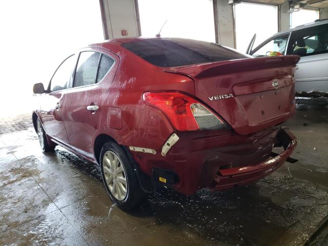 3N1CN7AP9DL862535 - 2013 NISSAN VERSA S RED photo 3