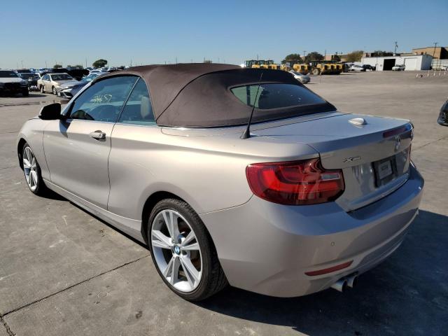 WBA1K7C50FV235229 - 2015 BMW 228 XI BEIGE photo 3