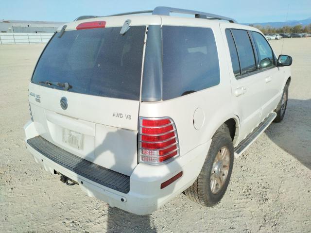 4M2DU86W74ZJ27579 - 2004 MERCURY MOUNTAINEE WHITE photo 4