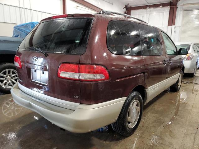 4T3ZF13C7XU141333 - 1999 TOYOTA SIENNA LE BURGUNDY photo 4