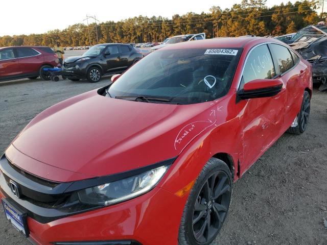 2HGFC2E87LH559073 - 2020 HONDA CIVIC SPOR 红色 照片 2