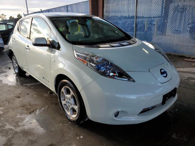 JN1AZ0CP7CT020139 - 2012 NISSAN LEAF SV WHITE photo 1