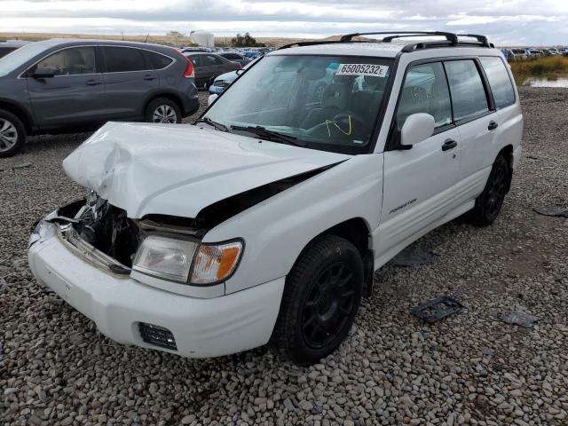 JF1SF65672H725662 - 2002 SUBARU FORESTER S WHITE photo 2