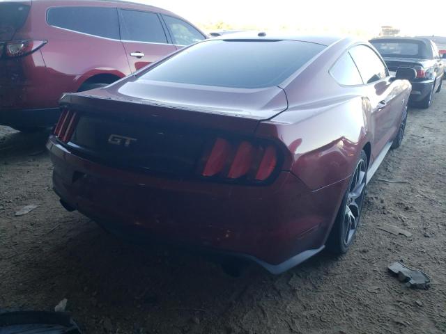 1FA6P8CF5F5350911 - 2015 FORD MUSTANG GT MAROON photo 4