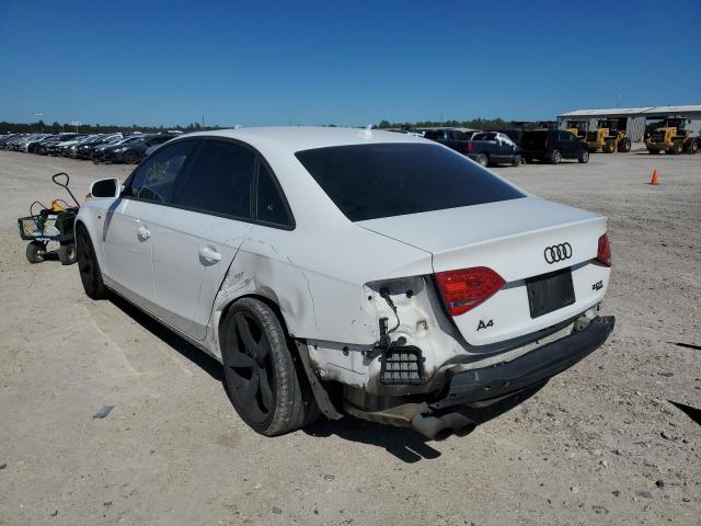 WAUKFAFL1CN011575 - 2012 AUDI A4 PRESTIG WHITE photo 3