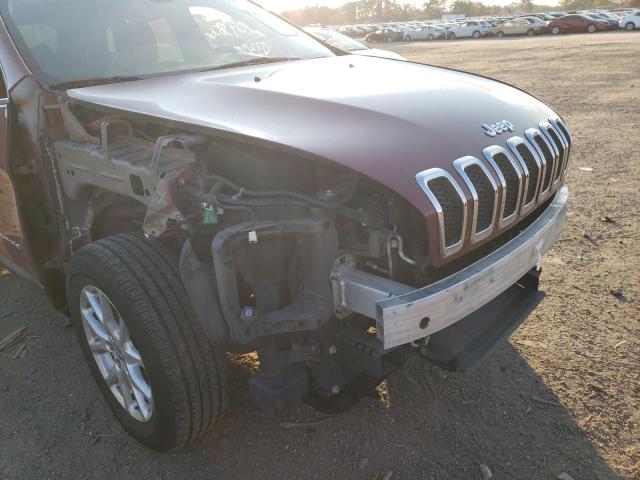 1C4PJMCS1EW248634 - 2014 JEEP CHEROKEE L RED photo 9