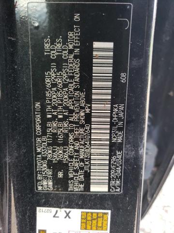 JTLKT324064107640 - 2006 TOYOTA SCION XB შავი ფოტო 10