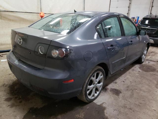 JM1BK32G281132620 - 2008 MAZDA 3 I GRAY photo 4