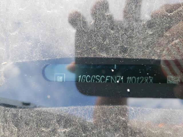 1GCGSCEN7L1101288 - 2020 CHEVROLET COLORADO L BLACK photo 10