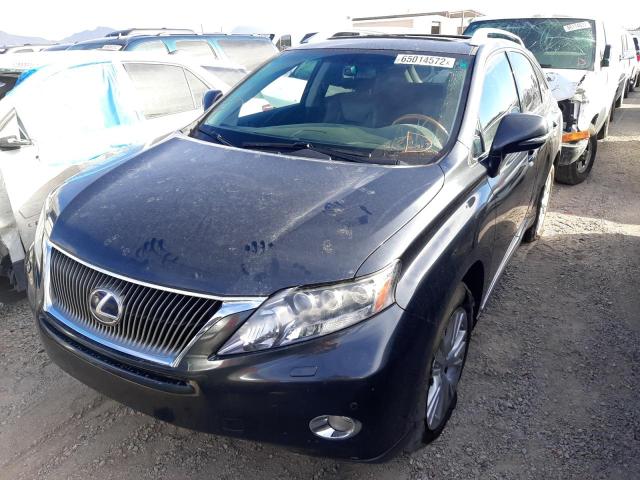 JTJBC1BA8B2033778 - 2011 LEXUS RX 450 GRAY photo 2