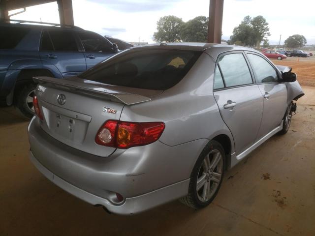 1NXBE40EX9Z016530 - 2009 TOYOTA COROLLA XR 银色 照片 4