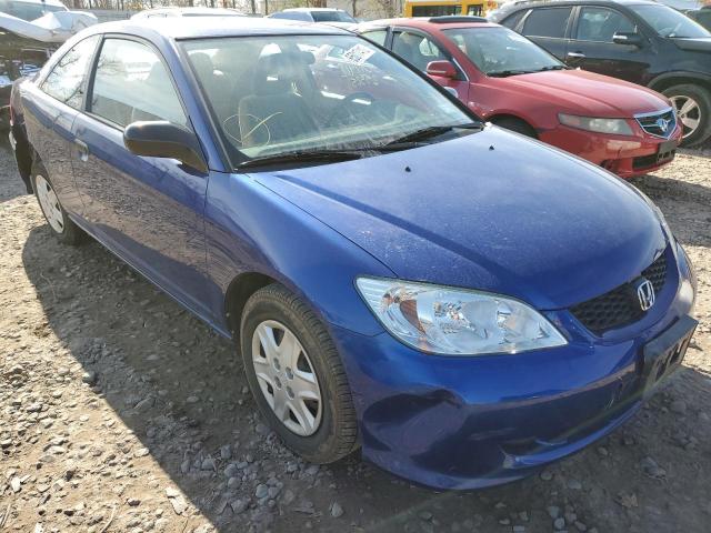 1HGEM22144L028756 - 2004 HONDA CIVIC DX V BLUE photo 1