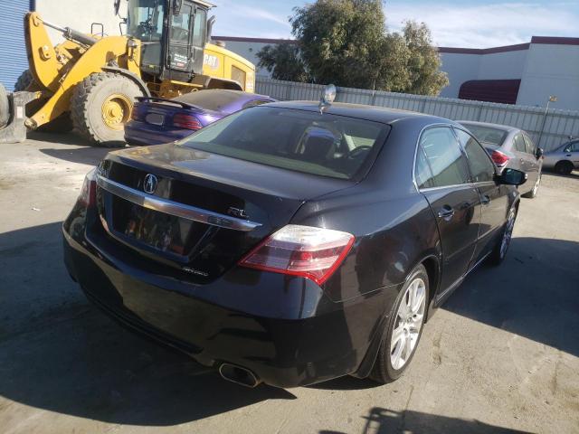 JH4KB26639C001681 - 2009 ACURA RL BLACK photo 4